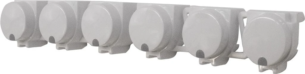 Push Button Set White, 6-Button Array (Cut As Needed)
