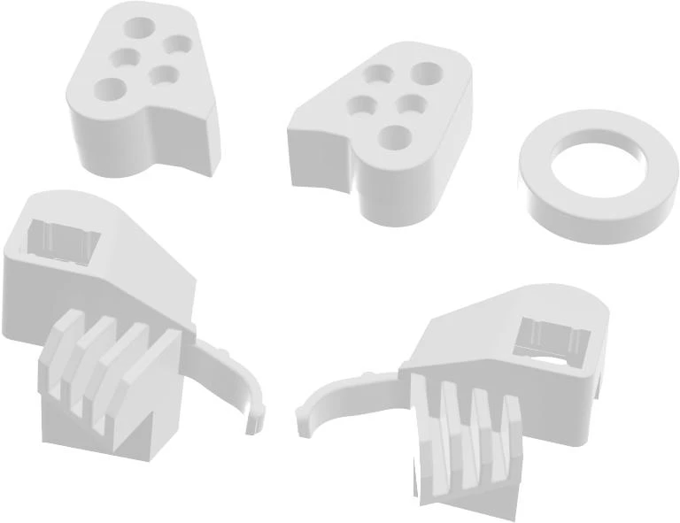 Kit 90º Stopper Glass Door