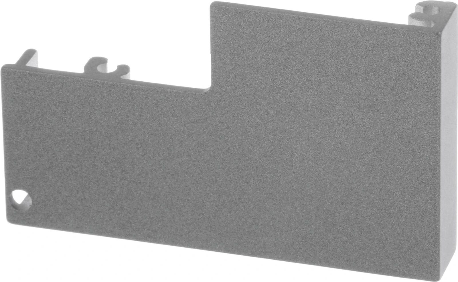 Panel Design Block, Hinge, Left, Colour Stainless Steel.