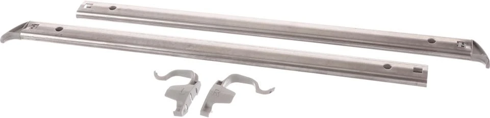 Rack Guide Rail For Upper Rack, Left + Right, With Clamp