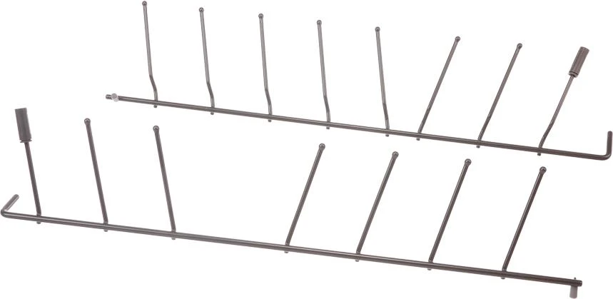 Flip Tine Set For Lower Rack, Front, Dark Grey (2x Flip Tines)