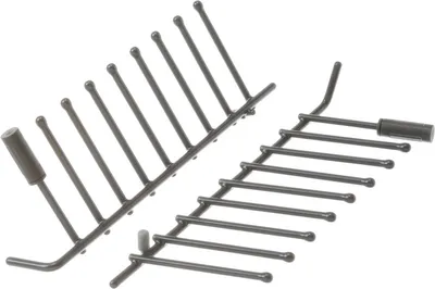 Flip Tine Set For Upper Rack, Front Left Side, Dark Grey (2x Flip Tines)