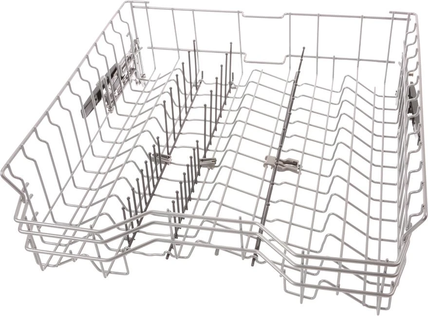 Crockery Basket Upper Rack Silver, 6 Flip Tines Dark Grey, Rackmatic