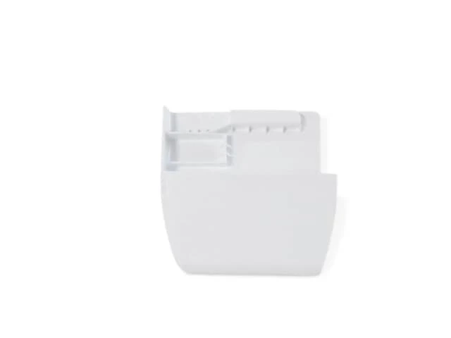 Left Hand White Tilt Basket Endcap