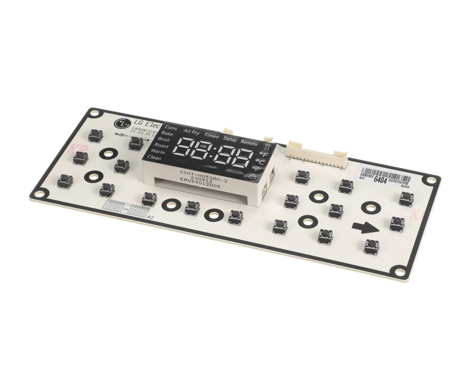 Appliance Printed Circuit Board Display Assembly