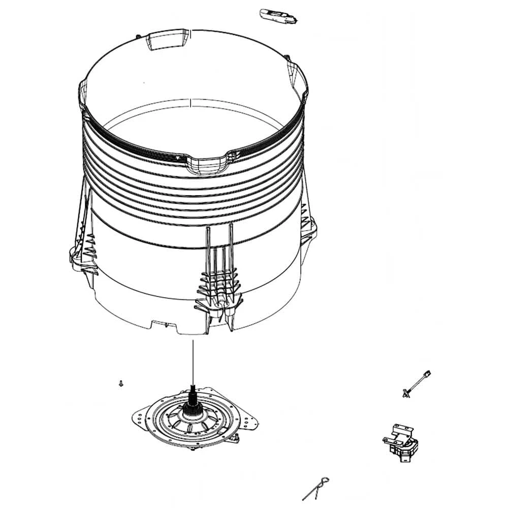 Assembly Semi Tub Outer