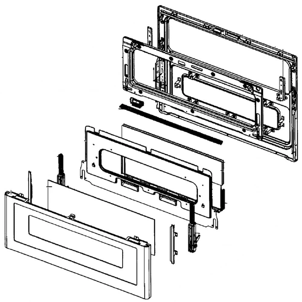 Assembly Main Door NE58K9850WG