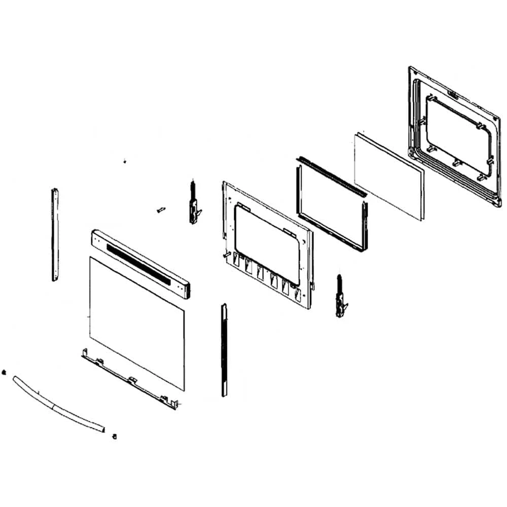 White Door Assembly for NE59K3310SW