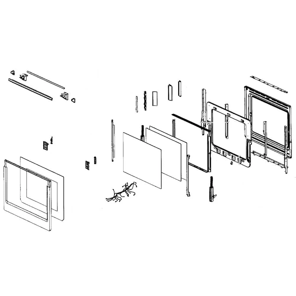 Door Double Display Assembly