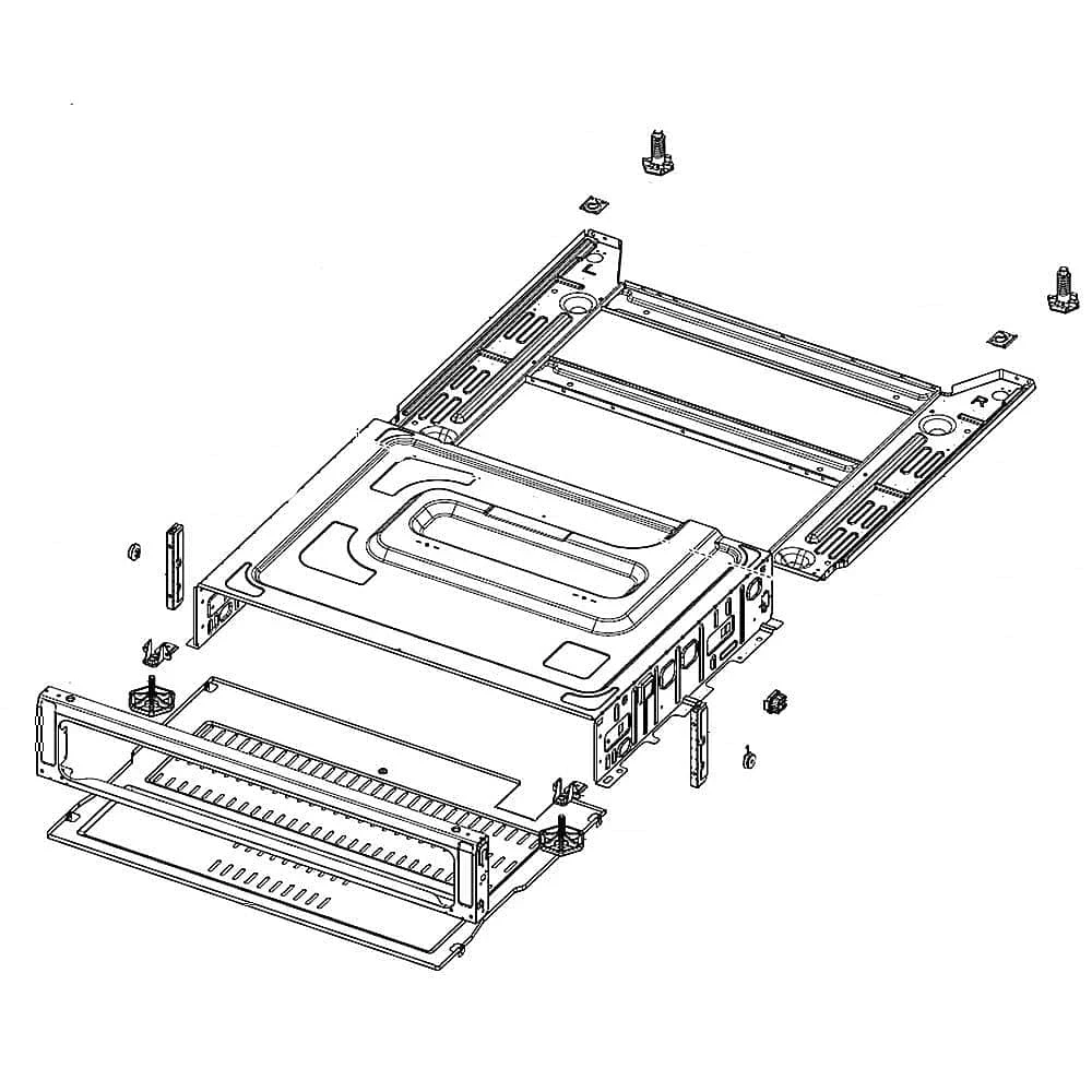 Assembly Pedestal NE63T8, Black PE