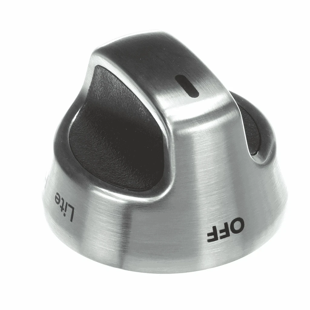 Knob Burner Rf Rr Liner or Lower Stain