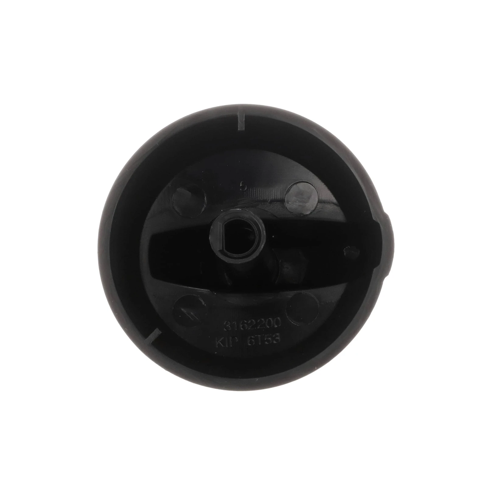 Black Top Burner Valve Knob
