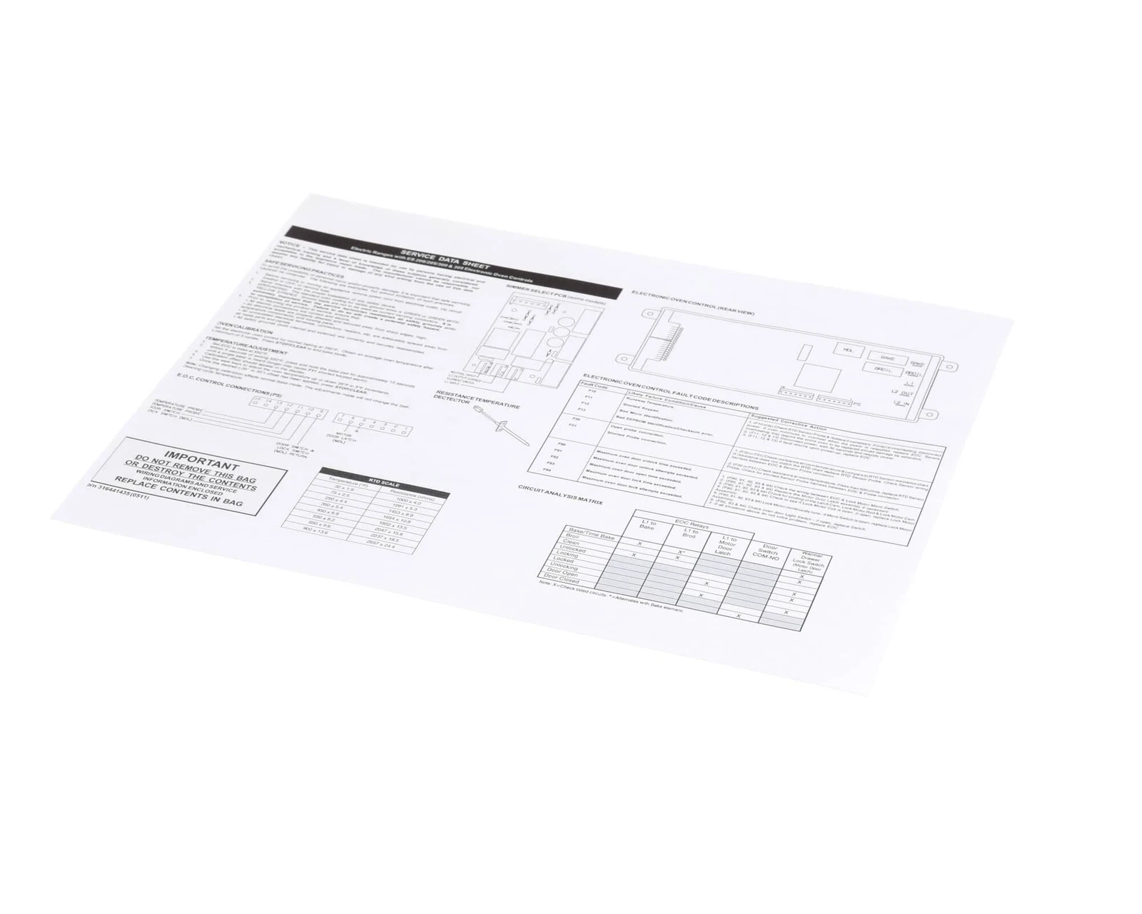 Service Technician Sheet