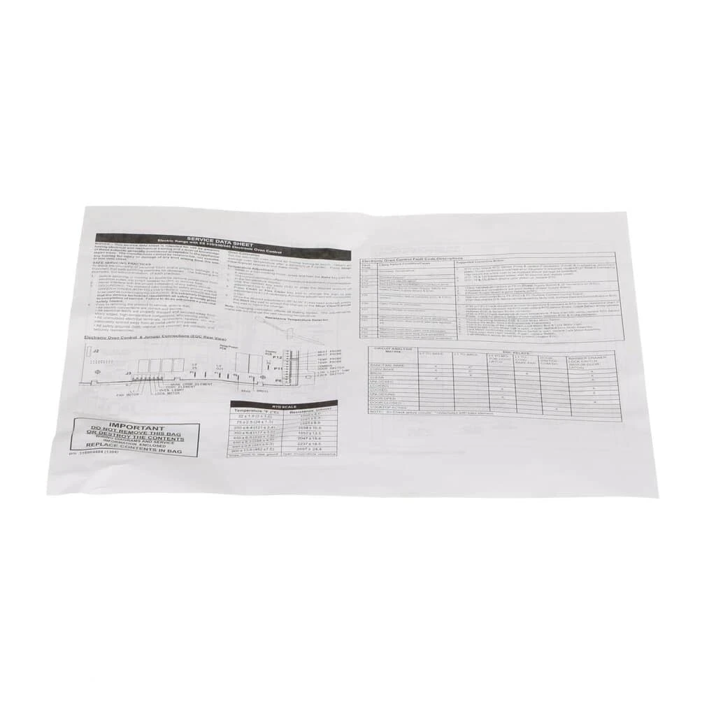 Service Tech Sheet