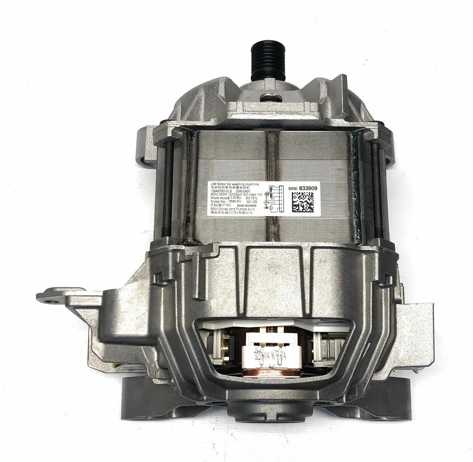 Motor F15 UL UM/AC, 1BA6760,208-240V,60Hz,530W 12200rpm