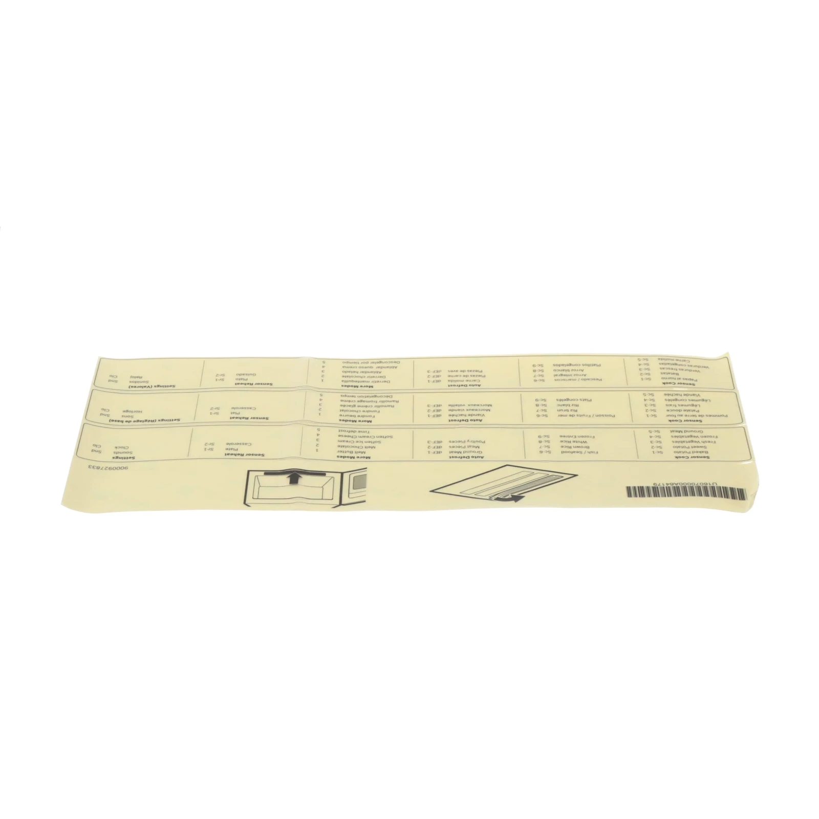 Sticker Menu Label, Otr