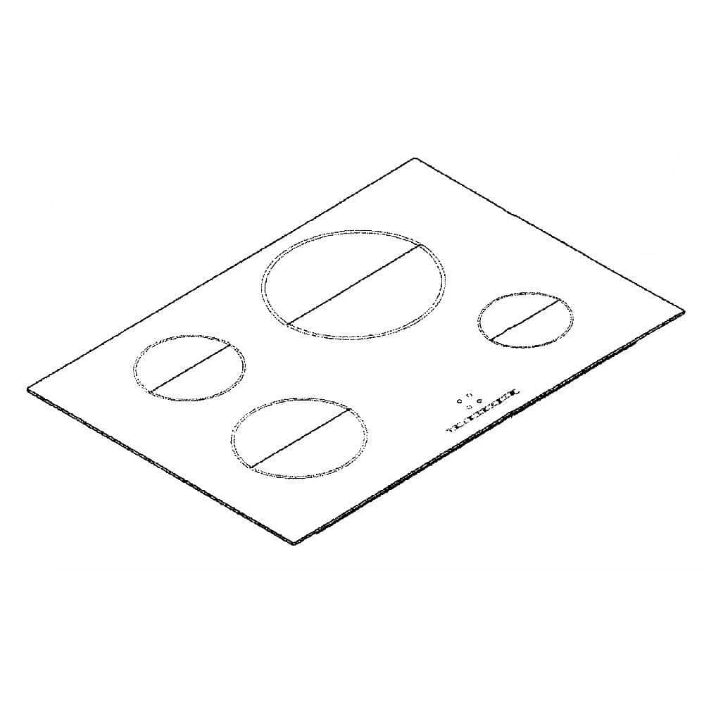 Glass Ceramic Hob Top Spare Part Glass Frame (Set)