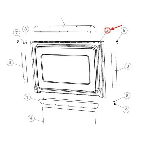 Cooking Assembly Inner Door Gasket Kit