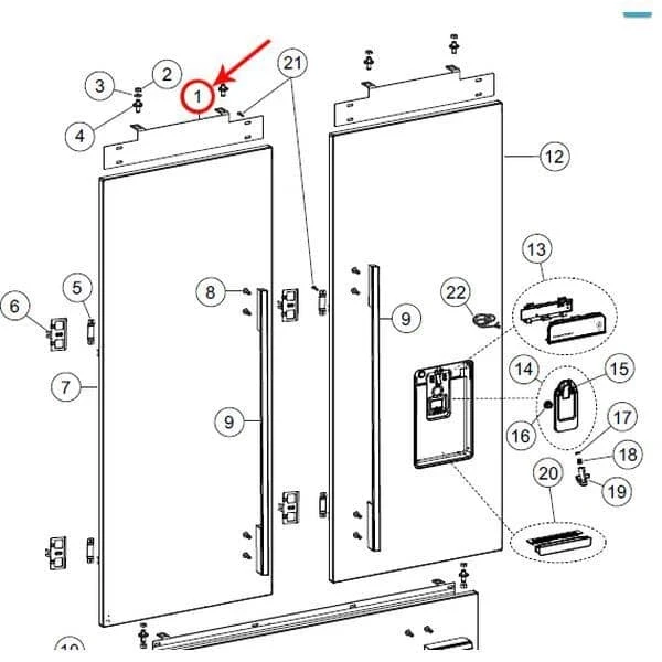 Bracket Door Skin Piece