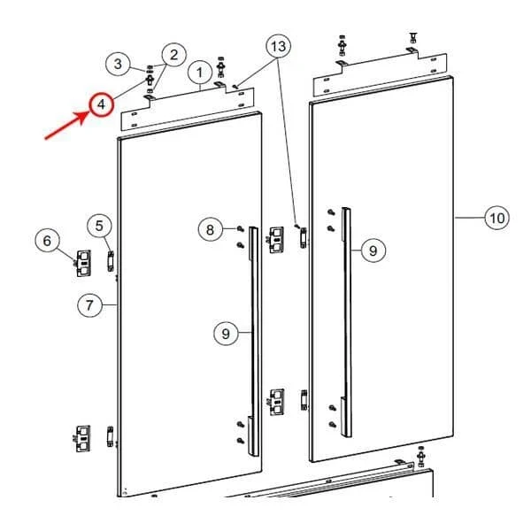 Door Skin Bolt Kit Packet of 10