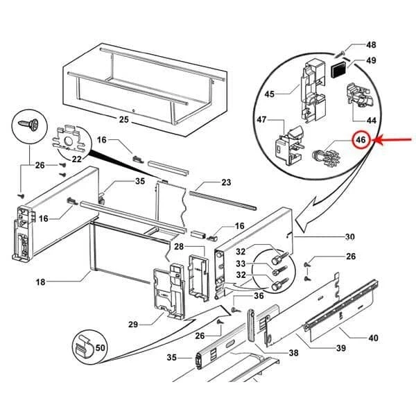 Drawer Anti-Rack Pinion