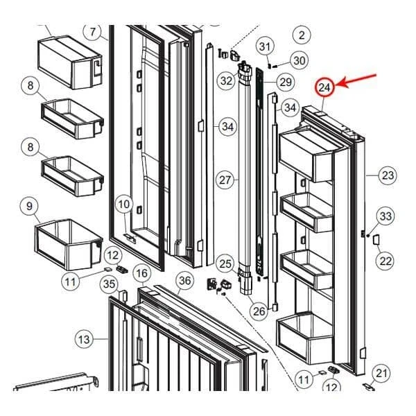 Cover Door Top Skin Attach